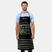 Tablier Golf est le bonheur Funny Golf Lover cadeaux (Porté)