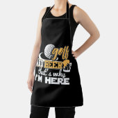 Tablier Golf et bière C'est pourquoi je suis ici (Insitu)