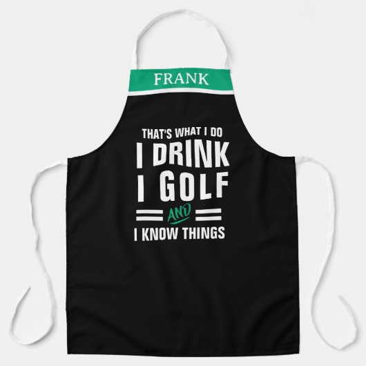 Tablier Golf Party Alcohol Lover - Christmas Gift (Recto)
