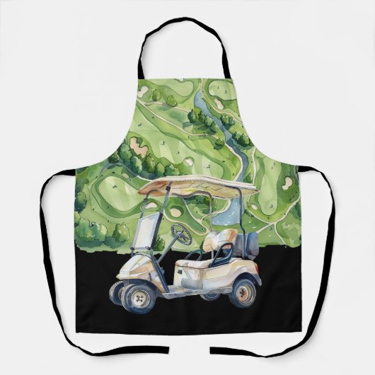 Tablier Golf sur le thème du golfeur (Recto)