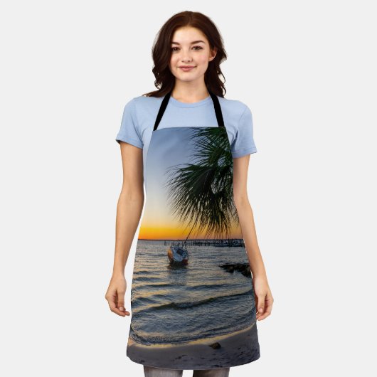 Tablier Golfe Breeze Floride Sunset Apron (Porté)