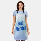 Tablier Good Morning Blue Dots (Porté)