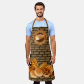 Tablier Goodies cuites Pain Baker's Logo Bricks peints (Porté)