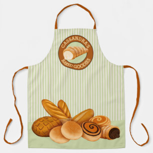 Tablier Goodies cuites Pâtisserie Pain Baker Logo Green St