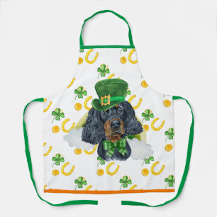 Tablier Gordon Setter Décor de vacances Saint Patrick's Da