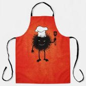 Tablier Goth Chef Funny Cuisine (Recto)