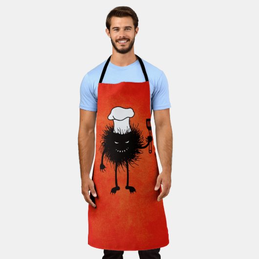 Tablier Goth Chef Funny Cuisine (Porté)