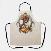 Tablier Goth Déplaisante Lady Citrouilles Merci (Recto)