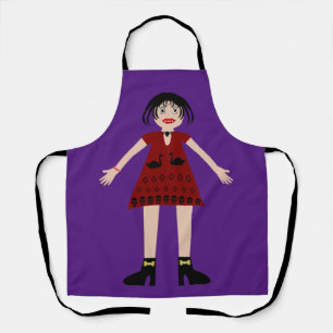 Tablier Gothique Halloween Vampire Lady