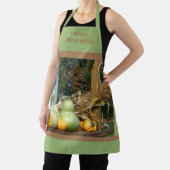 Tablier Gourds Et Cornstalks Pays Automne Personnalisé (Insitu)