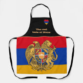 Tablier Goût de la maison & drapeau arménien, Arménie /Cui (Recto)