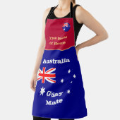 Tablier Goût de la maison & drapeau australien /Cuisine au (Insitu)
