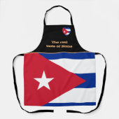 Tablier Goût de la maison, Drapeau cubain, Cuba /Cuisine A (Recto)