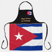 Tablier Goût de la maison, Drapeau cubain, Cuba /Cuisine A (Recto)