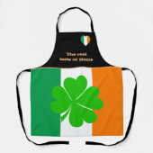 Tablier Goût de la maison & drapeau irlandais, Irlande /Cu (Recto)