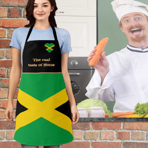Tablier Goût de la maison, drapeau jamaïcain, Jamaïque