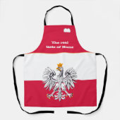 Tablier Goût de la maison & drapeau polonais, Pologne /Cui (Recto)