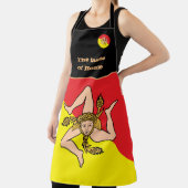 Tablier Goût de la maison & Drapeau sicilien, Sicile /Cuis (Insitu)