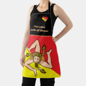 Tablier Goût de la maison & Drapeau sicilien, Sicile /Cuis (Insitu)