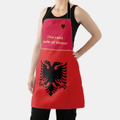 Tablier Goût de la maison et drapeau albanais, Albanie /Cu (Insitu)