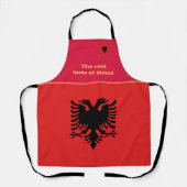 Tablier Goût de la maison et drapeau albanais, Albanie /Cu (Recto)