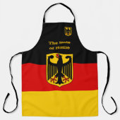 Tablier Goût de la maison et drapeau allemand, Allemagne / (Recto)