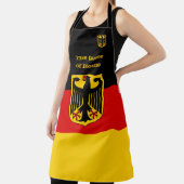 Tablier Goût de la maison et drapeau allemand, Allemagne / (Insitu)