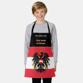 Tablier Goût de la maison et drapeau autrichien, Autriche (Porté)