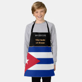 Tablier Goût de la maison et drapeau cubain, Cuba /Cuisine (Porté)
