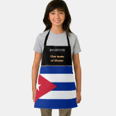 Tablier Goût de la maison et drapeau cubain, Cuba /Cuisine (Insitu)