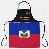 Tablier Goût de la maison et Drapeau haïtien, Haïti /Cuisi (Recto)