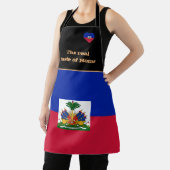 Tablier Goût de la maison et Drapeau haïtien, Haïti /Cuisi (Insitu)