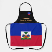Tablier Goût de la maison et Drapeau haïtien, Haïti /Cuisi (Recto)