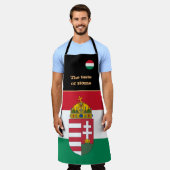 Tablier Goût de la maison et drapeau hongrois, Hongrie /Cu (Porté)