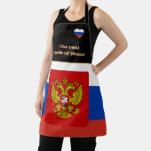 Tablier Goût de la maison et drapeau russe, Russie /Cuisin (Insitu)