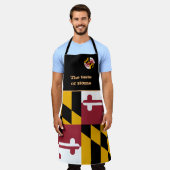 Tablier Goût de la maison & Maryland Drapeau, Maryland /Cu (Porté)