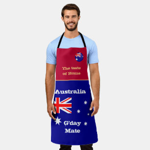 Tablier Goût de l'Australie et du drapeau australien/Cuis