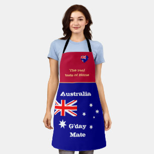 Tablier Goût de l'Australie et du drapeau australien/Cuis