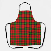 Tablier Goût de l'Écosse Clan Kerr Red Green Tartan Plaid (Recto)