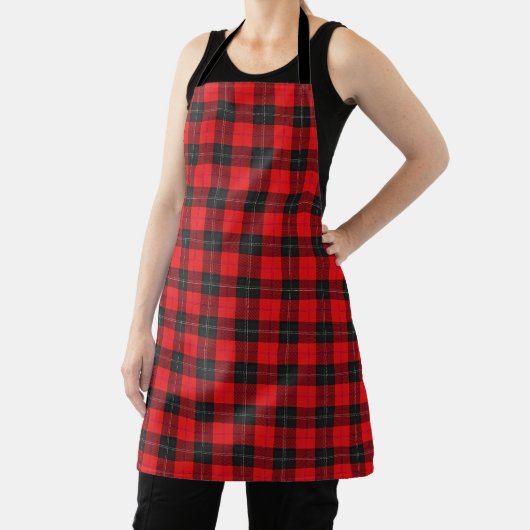 Tablier Goût de l'Écosse Clan Ramsay Red Tartan Plaid (Insitu)