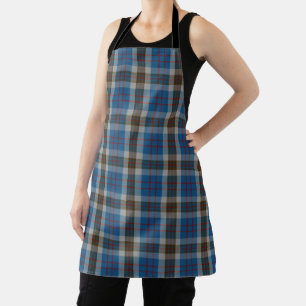 Tablier Goût de l'Écosse Clan Thompson Blue Grey Tartan