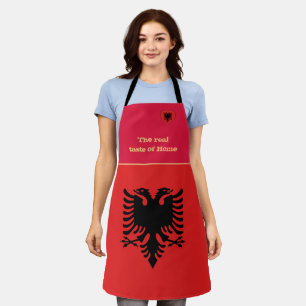 Tablier Goût du drapeau albanais et de la maison, Albanie