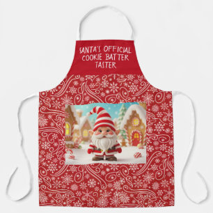 Tablier goûteur officiel de pâte à biscuits du Père Noël
