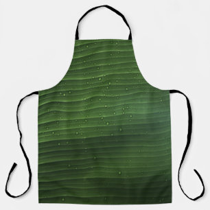 Tablier Gouttelettes d'eau sur feuille verte