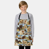 Tablier **"Grace d'or : un collage photo de Palomino"** (Porté)