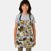 Tablier **"Grace d'or : un collage photo de Palomino"** (Insitu)