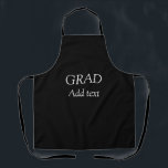 Tablier Grad simple graduation minimale élégante typo mode<br><div class="desc">Conception</div>