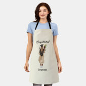 Tablier Graduation de l'aquarelle personnalisée (6) (Porté)