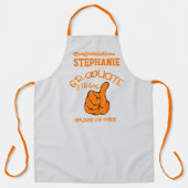Tablier Graduation Forte Partie Griller de cuisine (Recto)