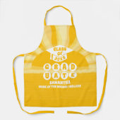 Tablier Graduation Retro Sunshine (Recto)